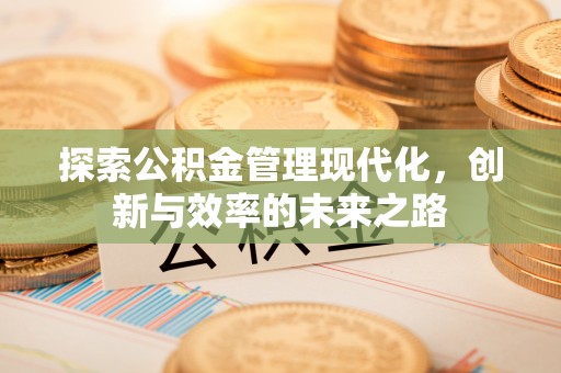 佳冬探索公积金管理现代化，创新与效率的未来之路