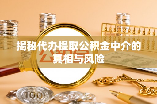 佳冬揭秘代办提取公积金中介的真相与风险