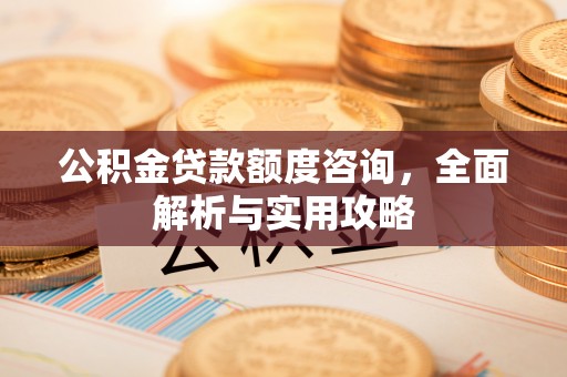 佳冬公积金贷款额度咨询，全面解析与实用攻略