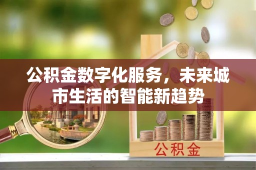 佳冬公积金数字化服务，未来城市生活的智能新趋势