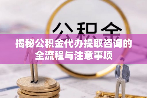 佳冬揭秘公积金代办提取咨询的全流程与注意事项