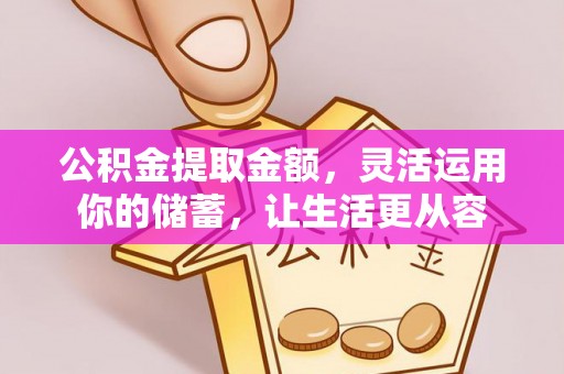 佳冬公积金提取金额，灵活运用你的储蓄，让生活更从容